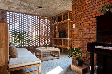 pink brick interior design